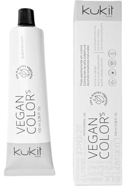 Kukit Hair - Vegan Color's Tinte Cobrizo, Tinte Pelo Mujer Vegano 100 ml (6.46 Cobrizo Rojizo)