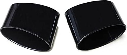 Auspuffblenden Für RS5 Für RS6 Für RS7 Doppel Innere Auspuffrohr C8 A6 A7 Schalldämpfer Spitze Edelstahl Düse Auto Zubehör Auto-Endrohre(Black Single inner)