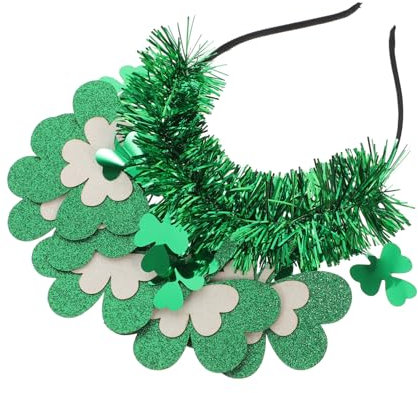 WATIIFUFU Patricks Day Band Für Frauen 3-blatt-dekorationshaarband Grün Doppellagig Festival-accessoire