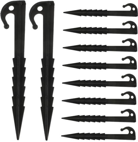 GLEAVI Zeltheringe Kunststoff 14,6cm Windfeste Gartennägel Langlebig Stabile Zeltbefestigung Für Camping Strand Pavillon Outdoor