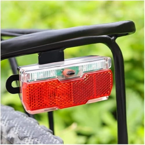 Stevo Zugelassenes Fahrradrücklicht Fahrrad Rücklicht Verwendung Von 2 Stück AAA-batterien Für Das Radfahren Heckträger Trägerlampe Mit Fahrradreflektorlicht, Seat Tube