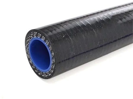 JKELPV Manguito Turbo Manguera de refrigerante de Silicona, 1 Metro de Longitud, diámetro Interior del Tubo del intercooler: 16 mm, Color Rojo, Azul y Negro. Manguera Gasolina(Black)