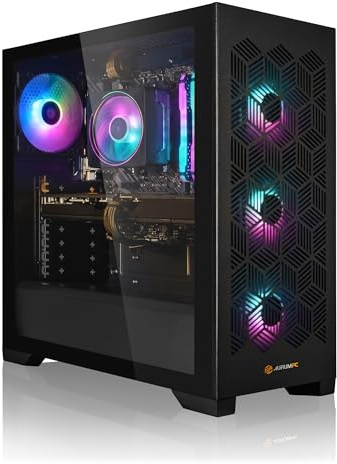 Aurum Gaming PC Ryzen 7 5700X • GeForce RTX5060Ti 8GB • 32GB DDR4 • 1000GB M.2 SSD • Windows 11 • Luftkühlung • WLAN • Gamer PC Computer Gaming Rechner