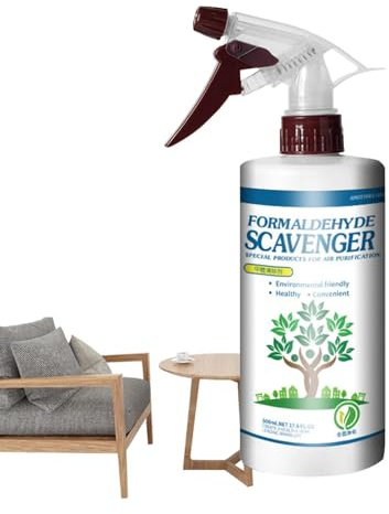 Air Detoxifier Liquid - Formaldehyde Eliminator, Vapor Remover | Odorless Interior Mist Solution for New Apartment, Vehicle Dashboard, Cabinets, Wall Paint, Mattress, Sofa, Garage, Rug