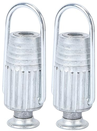 ASAKKURA 2pcs Aluminum Metal Clothesline Tighteners with Spring Ball Bearing Tension Lightweight Laundry Gadgets for Household Line Tightening Suitable for Fixed Lines and Pulley Systems