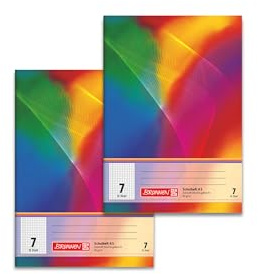BRUNNEN Schulheft A5 Lineatur 7 16 Blatt (Doppelpack) (Lineatur 7)