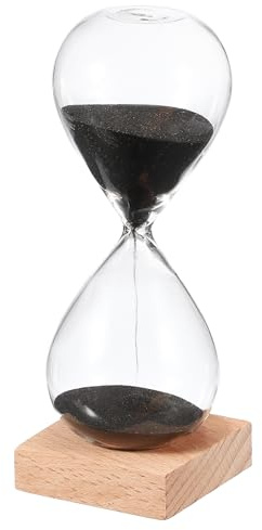 PATIKIL Cronometro A Sabbia Da 15 Minuti Orologio A Sabbia Ufficio Nero