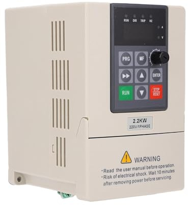 Fafeicy Enfas Till 3 -fasomvandlare, ABS -material, Intuitiv Kontroll, Brett Sortimentkompatibilitet, Effektiv Fjärrdrift, 1ph Ingång Till 3PH 380V utgång, Idealisk för CNC maskiner