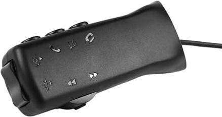 Bilradio-styrfjärrkontroll – kompakt trådlös styrenhet, robust ABS-konstruktion, ergonomisk knappplacering, ljudvippströmbrytare i bilen, hjulmonterad musikstyrning, åtkomst till fordonet