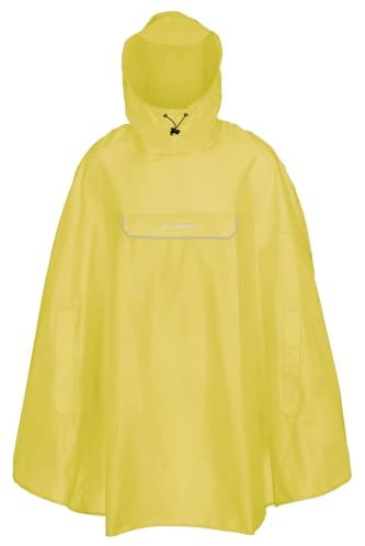 VAUDE Valdipino Poncho, wasserdicht und winddicht, lemon, L