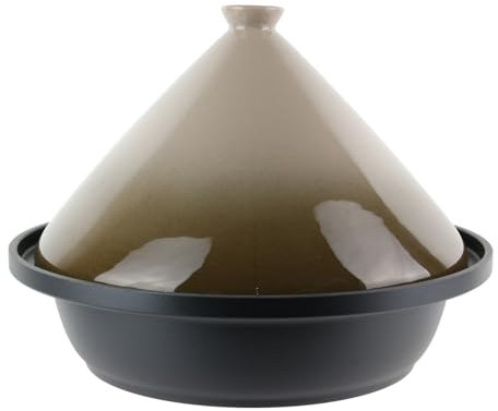 COOK CONCEPT Cuisy CMKC2404 Rustierda C/Tajina inducción, acero inoxidable, marrón, 30.20 x 30.20 x 23 cm
