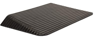 HomeCare Schwellenrampe aus Gummi - (9 x 53 x 90 cm) - Türschwellenrampe türrampe vollgummi tuerrampe Rollstuhl Gummirampe borsteinrampen auffahrrampe Schwellenrampe für Rollstühle und Roller