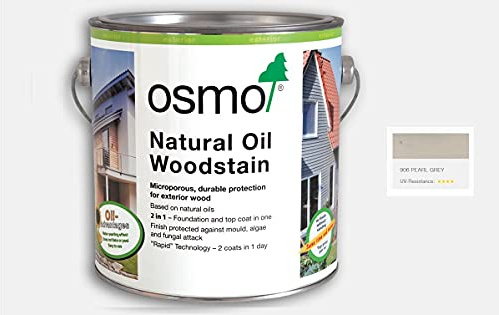 Osmo Natural Oil Woodstain - Satin - Pearl Grey - 906-750ml
