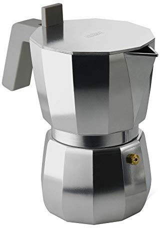 Alessi DC06/6 Espresso coffee maker, Aluminium 6 tazze, Silver