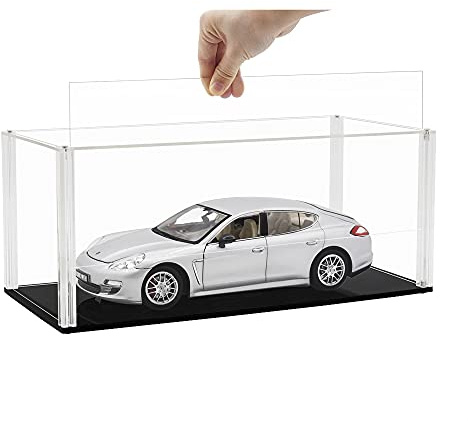 Tingacraft Acryl Vitrine (34 x 15 x 14 cm) Schaukasten für Modellauto 1/18
