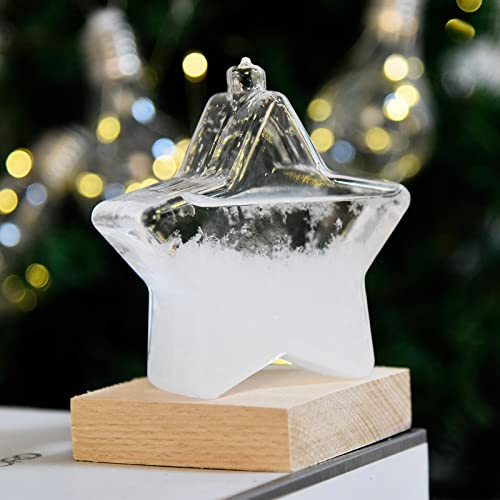 Niktule Storm Glass, Storm Glass Weather Predictor, Weather Forecaster, Weather Station Liquid Barometer Weather Predictor, Stylish Creative Desktop Decorative Bottle - Unique