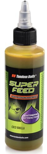 Tandem Baits SuperFeed Diffusion Booster Coco Vanilla Karpfen | Karpfen Angeln ohne Mühe | Köder zum Große-Fische-Angeln | Karpfenzubehör für Profis & Hobby-Angler