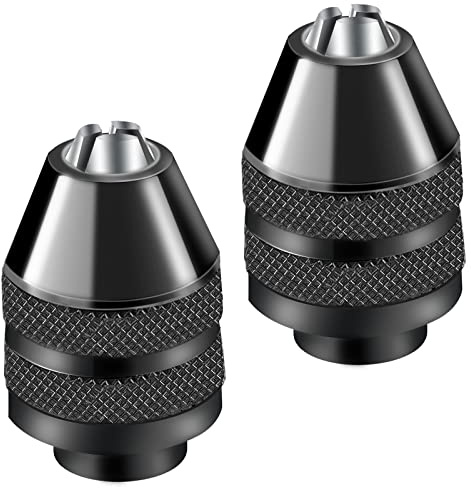 2 Pack Keyless Chuck Keyless Drill Chuck for Dremel 4486 Keyless Chuck | Keyless Drill Chuck Model 100 200 275 285 300 398 395 400 700 750 770 780 800 3000 4000 4300 7300 7700 8050 8200 8220