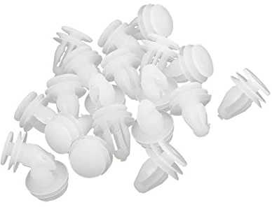 A ABSOPRO Coche Remache Puerta Adorno Clips 89mm Sujetador Plástico Blanco (Juego de 20)