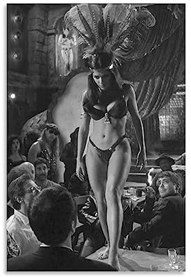 Vintage-Filmposter von Dusk Till Dawn Brilliant Black and White Stills Poster, Wandkunst, Gemälde, Leinwand, Wanddekoration, Heimdekoration, Wohnzimmer-Dekor, ästhetisch, 40 x 60 cm, ungerahmter Stil