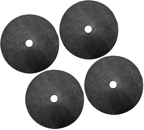 YARNOW 10stücke Atmungsaktives Biologisch Abbaubares Unkrautvlies ø Mit Loch Wasserdurchlässige Bodendeckmatte Für Garten Fruchtanbau Gewächshaus Zur Unkrautkontrolle Und Feuchteregulieru