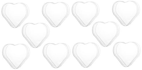 Cabilock Lot de 2 Boîtes de Rangement en Plastique en Forme de Cœur Boîte à Bijoux Mini Conteneur Rangement Quotidien Sûr 5 Pièces