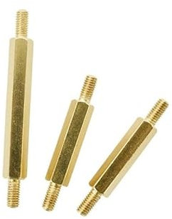 50/100Pcs M3 Stud Halterung Abstand Gewinde Motherboard Messing Standoff Computer Platine PCB Hex Spacer Säulen Bolzen schrauben (Color : 100Pcs, Size : 7mm)