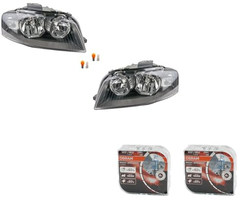 Johns, Scheinwerfer + Nightbreaker passend für Audi A3 8P 03-08 Set n L R