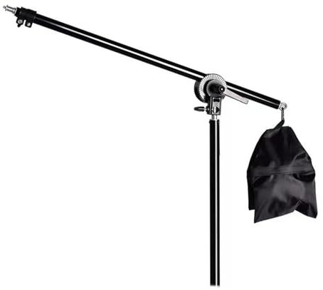 Lega di alluminio regolabile stabilita del braccio dell'asta di illuminazione video con il morsetto del supporto del treppiede e del sacchetto di