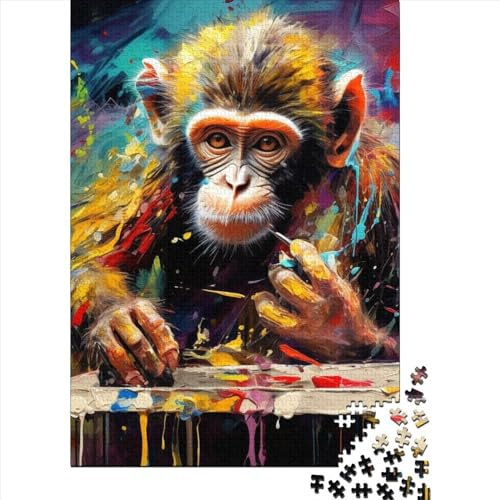 Art Monkey Puzzle - Herausforderndes und kniffliges Puzzle aus hochwertigem Karton für Erwachsene und Teenager - Ostergeschenk 70x50cm/1000 Teile