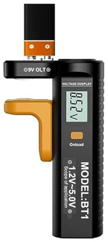 Batterietester-Checker | Tragbares Batterietestgerät Mit Digitalanzeige – Digitaler Batterietest Haushaltsbatterieleistungstester 1,5V 9V 3A/Knopfbatterie/LR20 Batterieleistungstester
