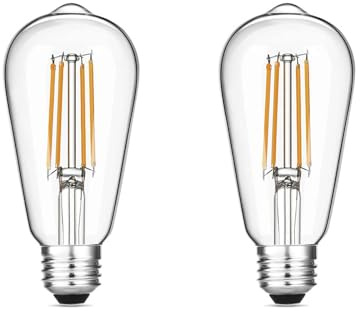 Loiogohot LED Light Bulbs, Safety Low Voltage DC 5V 2.5W Warm Light 2700K E26 Base Energy-Saving Bulb for Battery Operated Wall Sconce 2 Pack