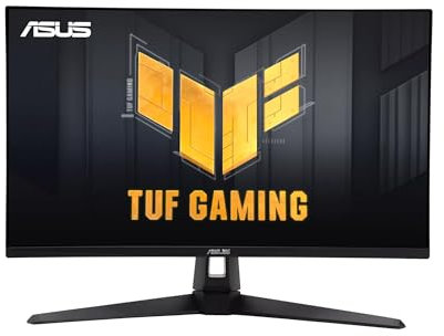 ASUS TUF Gaming VG27AQ5A - Monitor de 27 Pulgadas, QHD (2560 x 1440), 210 Hz (OC), Fast IPS, ELMB Sync, 0,3 ms GTG (mín.), Altavoces estéreo, DisplayWidget Center, Gaming AI