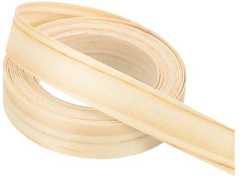 PATIKIL 15mm Pine Edge Banding,3 Meters Wood Veneer Tape Pre-glued | Flexible Plywood Edge Banding,with Hot Melt Adhesive,for Furniture Restoration,10 ft