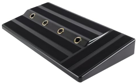 Schwarzes Gitarren Effektpedal aus Pe, Leichtes Pedalboard für Musiker | Einfache Montage, Klare Anordnung, Robust für Auftritte und Transport, Kompakte Bauweise, Versteckte Stromversorgung