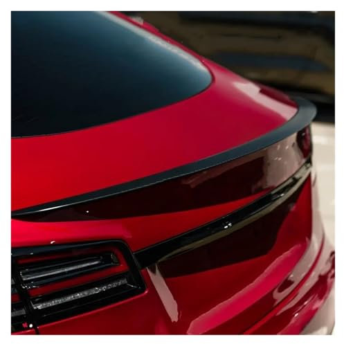 Voiture Queu Aile Kit de carrosserie ABS pour Tesla pour Model S 2012-2023, becquet de Coffre arrière, kit de carrosserie, revêtement UV, Noir Brillant Spoilers Voiture