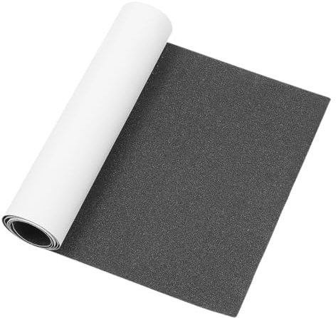 Hemobllo Grip Tape per Skateboard Adesivo Nero Antiscivolo PVC Taglio Facile Protezione Skateboard e Monopattino Freestyle