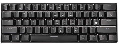 Clavier Mécanique 61 Touches, Clavier Filaire Haute sensibilité Confortable Compact Portable pour OS X (#3)