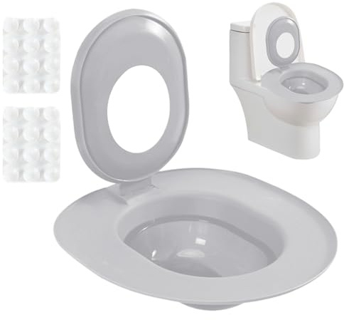 Toilettentrainer für Katzen – robuster Silikonschutz, manuelles Nutteil, solide Basiseinheit | Reiseassistenzstation, Innenzubehör für Zuhause, Wohnung, Badezimmer, Tierhandlung, Kellerbereich
