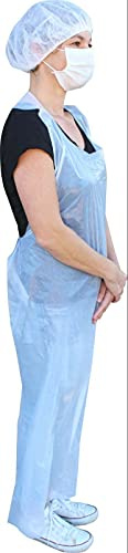 Medi-Inn+ PE-Schürzen Plus | Einmalschürzen 75 x 140 cm weiß 100 Stück | Stärke 18 my | gehämmert | 703041-w