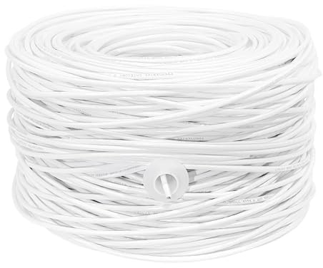 Premiertek 1000Ft Cat6 23AWG Riser UTP Solid 4-Pairs Network Ethernet LAN Cable Bulk White (CAT6-CCA-1KFT-W)