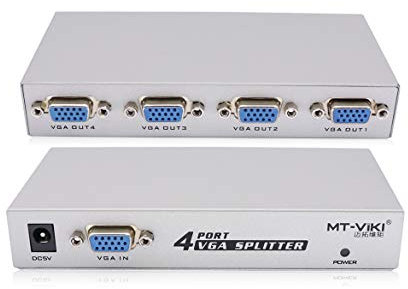 QiCheng&LYS VGA Splitter Répartiteur 4 Port écrans Box Switch VGA LCD CRT