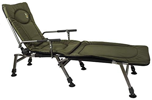 Carp Angelstuhl Campingstuhl F5R+POD Stuhl mit Fussbank Deluxe Karpfen Angler mit extra Höhe