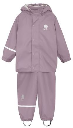 CeLaVi Unisex Basic Rainwear Set-solid PU Regenjacke, Mauve Shadow, 130