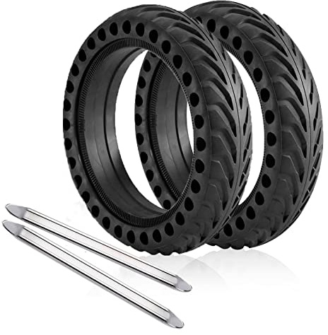 ANSENI Rueda para Patinete,Ruedas Macizas Patinete Electricos (8.5x2)8.5Pulgadas,Neumáticos de Reemplazo Maciza,Rueda Antipinchazo Compatible con Xiaomi Scooter M365/M365 Pro,1S,Lite,cecotec