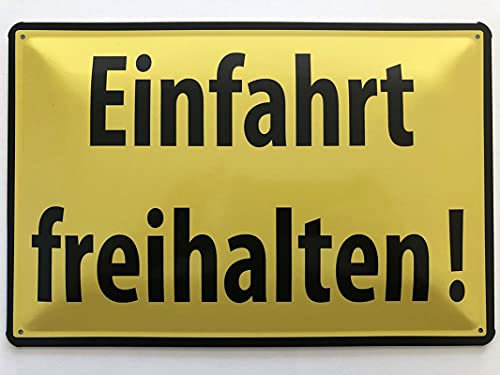 Metall Schild 20x30cm Einfahrt freihalten Hinweis Blechschild