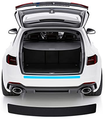 Blackshell® Basic Ladekantenschutz Folie kompatibel mit VW Passat Variant | Typ B8 (3G) | Bj. 2014-2019 Matt Schwarz - passgenauer Stoßstangenschutz inkl. Profi Rakel für Folie