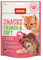 mera Crunch & Soft mit Lachs, 200g köstliche Katzen Leckerlies, nahrhafter Katzensnack voller Vitamine und Mineralien, krosse Kissen mit cremiger Füllung