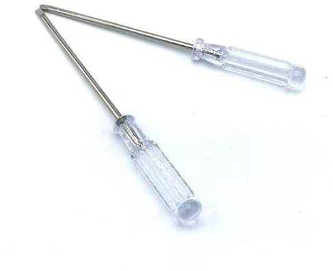 Wagoodter Set di cacciaviti da lavoro piccoli da 2 pezzi, inclusi cacciavite a taglio e Phillips | Set di utensili manuali da 2 pezzi (A)