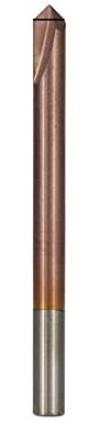 1 Stück – -12 Mm, 2 Schneiden, 90 Grad Fasenschaftfräser, Cnc-Fräser, Ticn-Beschichteter Hartmetall-Schaftfräser, Fasenfräsen, 12 X D12 X 75 L